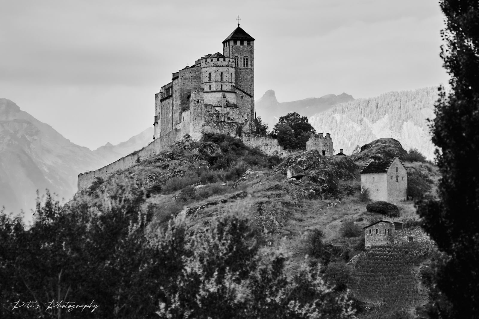Views from Sion, Wallis, Switzerland.