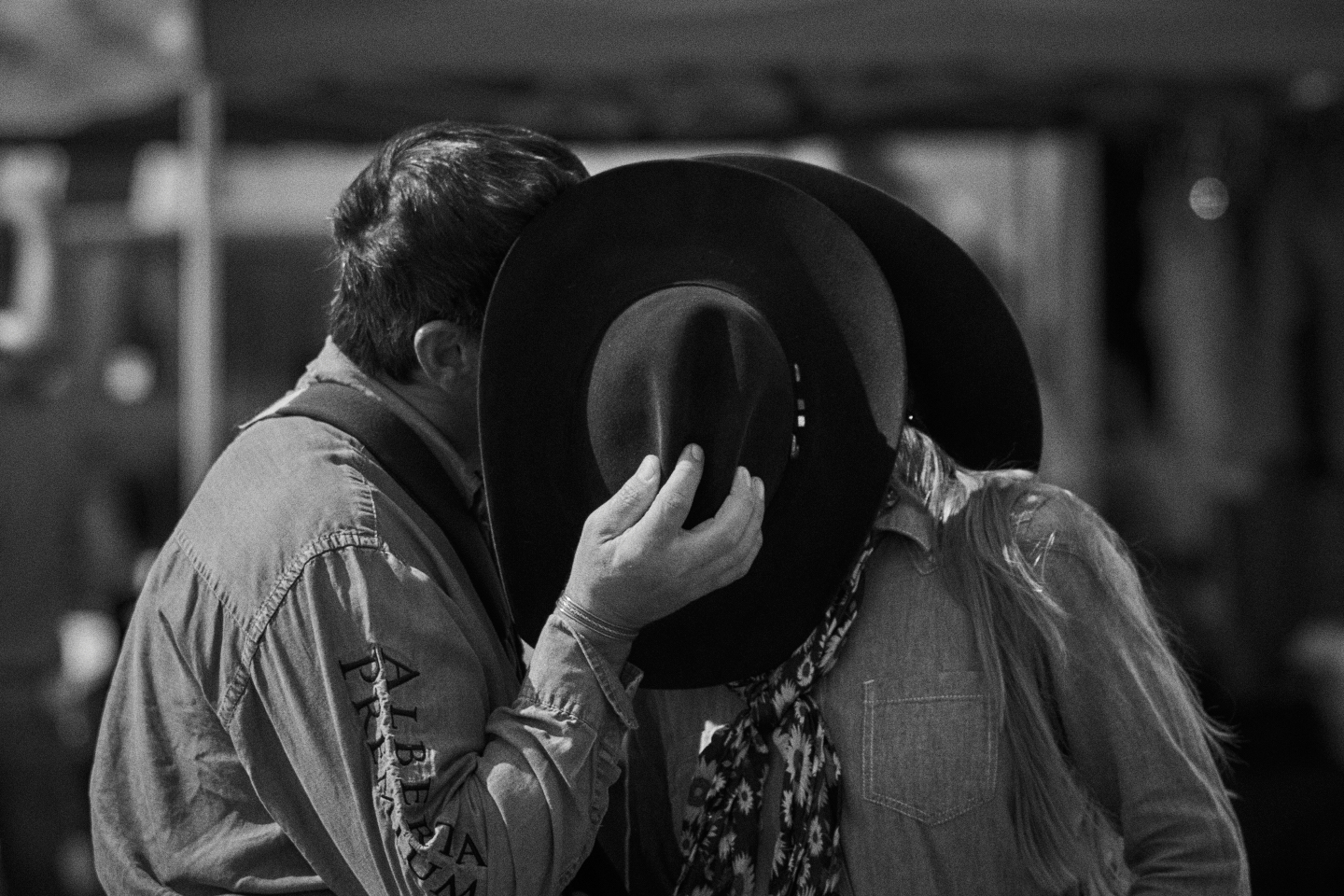 Pickup Man and Farrier Joe Yoder at the Ram Rodeo Tour