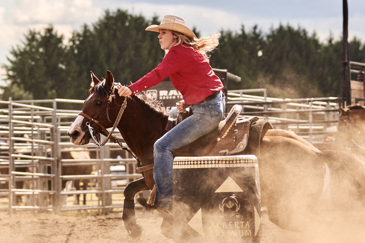 Barrel Racer at the Ram Rodeo Tour