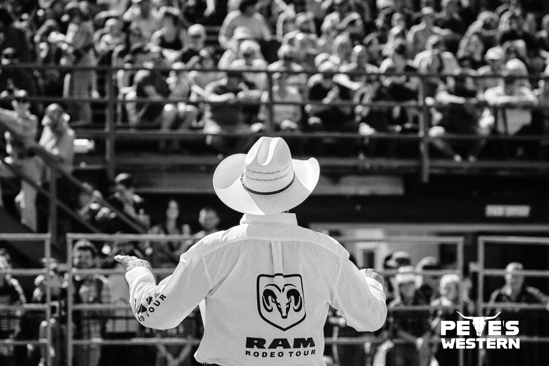 Ross Millar is the official Ram Rodeo Tour announcer and manager.